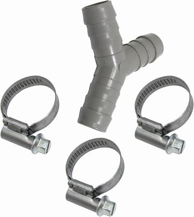 Universele Slang Set - Afvoer Y-stuk - Wasmachine Reparatie - Inclusief Clips - 17-19 mm