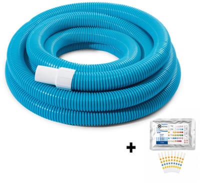 Intex Intex Deluxe vacuümslang - 7,5 meter - Zwembadinstallatie - + 50 JeKa Trading Test Strips - 750cm - Zwembadstofzuigerslang - Stofzuigerslang zwembad - Koppelslang - 29083