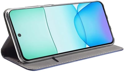 Jaym, Hoesje geschikt voor Xiaomi 13 - Magnetisch Folio met Standaard, Blauw