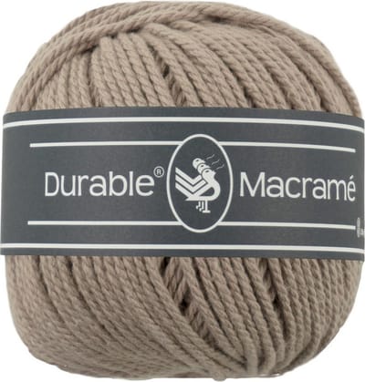 Durable Macramé - 340 taupe - Katoen Garen