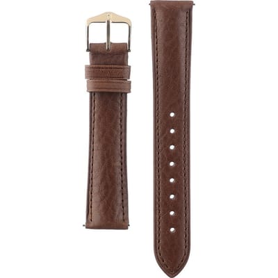 Hirsh Horlogeband Camelgrain Bruin - Leer - 18mm