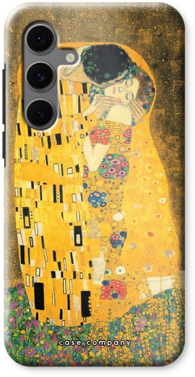 Case Company® - Hoesje geschikt voor Samsung Galaxy S24 FE hoesje - Der Kuss - Tough Case - Maximale Bescherming alle Kanten en Schermrand