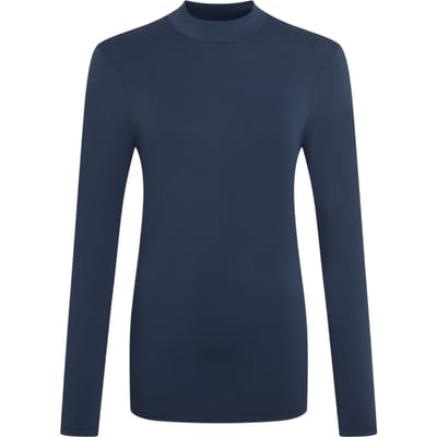 Craghoppers Dames/Dames Nosilife Mock Neck Golf T-shirt met lange mouwen (Blauwe Marine)
