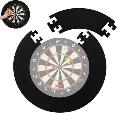 Dartboard Beschermring van 5 Stukken, Geluidsabsorberend en Lichtgewicht EVA, Ideaal voor 45 cm Dartborden, Dartsurround voor Wandbescherming en Veiligheid
