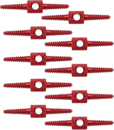 Fietsremkabel Verbindingen - Remkabel Adapters - Fietsonderhoud Modificatie - Lichtgewicht Aluminium Legering - 26mm Lengte - Rood