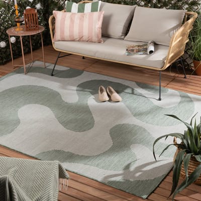Fraai Buitenkleed - Summer Swirl Groen - 200x290cm