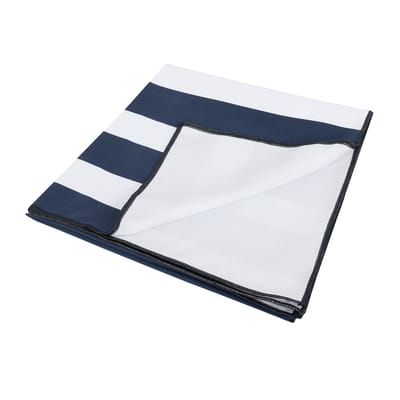 Regatta Gestreepte microvezel strandhanddoek (Wit/Zwaar)