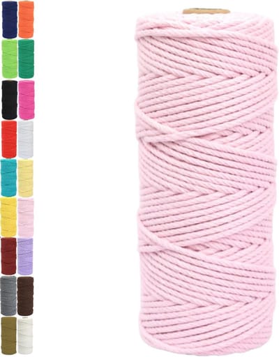 Kleurige Macramé Katoen Touw voor DIY Creaties, Haken, Plant Hangers en Decoraties voor Feesten