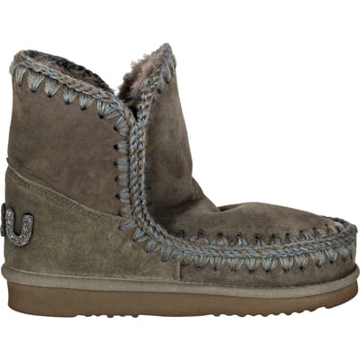 Mou Eskimo 18 Glitter Logo Laarzen - Suède - Dames - Groen - Maat 36
