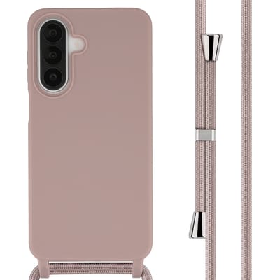 imoshion Hoesje - Geschikt voor Samsung Galaxy A27 (5G) - Siliconen hoesje met koord - Sand Pink