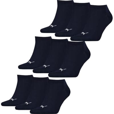 Puma Sneakersokken Plain 9-pack Navy-35/38