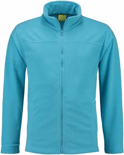 Fleece vest met rits Norway - Turquoise blauw - voor volwassenen/heren - winter trui M