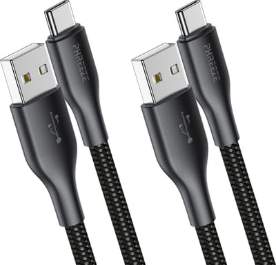2x oplaadkabel usb C - data & opladen - Usb A naar usb C kabel - Phreeze