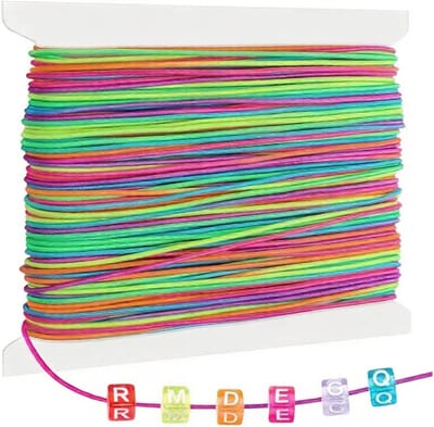Draad 1mm x 40m – kleurrijke duurzame elastische draad voor armbanden, kettingen en DIY decoratie projecten