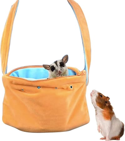 Draagtas Kleine Dieren - Schoudertas Transport - Veilig Vervoer - Goede Ventilatie - 25 x 15 cm - Oranje