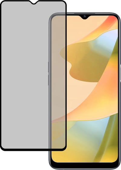 Screenprotector - Geschikt voor OPPO A16 - Privacy Filter - Gehard Glas - Beschermglas - Tempered Glass - Screen Protector