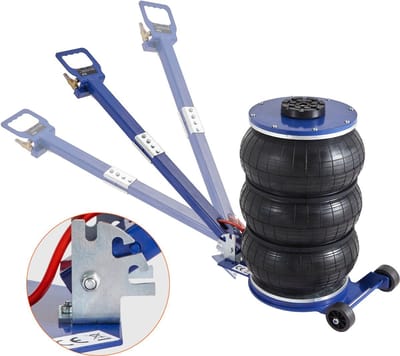 Allero Autokrik - Luchtkrik - Auto Krik - Pneumatische Krik - Capaciteit 5 Ton - Opvouwbare stang - Hefhoogte 5.5-17.7 Inch