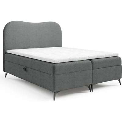 Boxspring Adler bouclé met opbergruimte 180 x 200 cm | NADUVI Collection