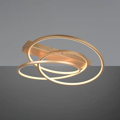 TRIO DARVIN - Plafondlamp - Zwart mat - incl. 1x SMD 34 W - Instelbare lichtkleur - Dimbaar met schakelaar - Plafondbevestiging - Niet geschikt voor externe dimmer - DIP - Schakelaar