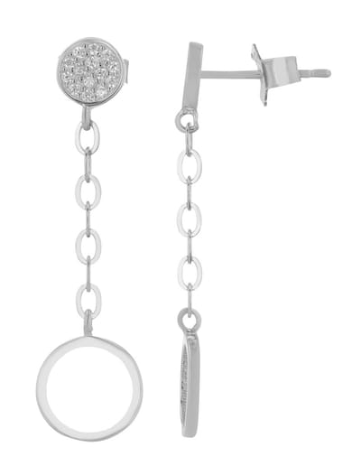 AKZENT Akzent Dames oorbellen "Vivienne" van 925 Sterlingzilver, gerhodineerd, duurzaam