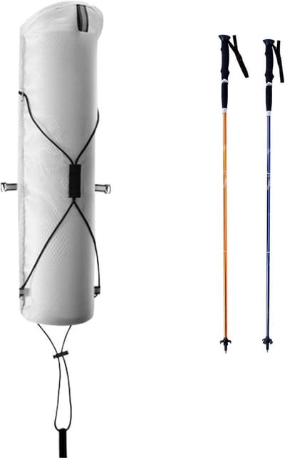 Wandelstok Tas - Bergzak Stokken - Outdoor Kamperen - Waterdicht Oxford Doek - 40x10cm - Wit
