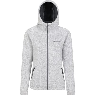 Mountain Warehouse Dames/Dames Nevis Bontgevoerde Full Zip Hoodie (Grijs)