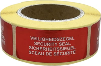 250x Veiligheid Etiketten 21x48mm | Retourpreventie stickers | Veiligheidzegels | Garantiezegels Webshop | Fraudepreventie | manipulatiebestendige stickers | Ter voorkoming van retourmisbruik | Duurzaam FSC Gecertificeerd en 40% biobased lijm |