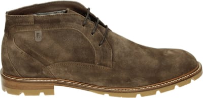 Floris van Bommel - DE BRAVER 01.03 - Vrije tijd half-hoogHeren veterschoenHeren sneakers - Kleur: Taupe - Maat: 39.5