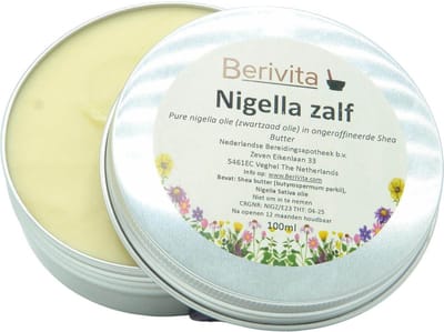 Nigella Zalf 100ml Blik - Zwartzaadolie, Black Seed Oil met Shea Butter