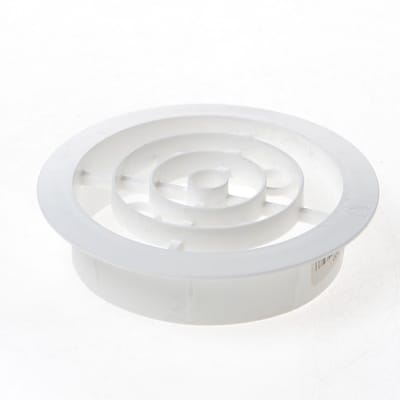 Nedco Ventilatierooster kunststof wit rond 10cm 514100 (Prijs per stuk)