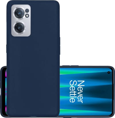 Hoesje - Geschikt voor OnePlus Nord CE 2 - Sterk & Shockproof - Hoes Cover - Siliconen Case - Donkerblauw