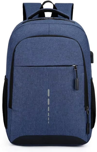 Zakelijke Laptop Rugzak 15 Inch – Grote Capaciteit Rugtas voor Werk & School – Waterafstotende Reisrugzak van Duurzame Oxford Stof – Unisex Studenten & Dagrugzak-Blauw
