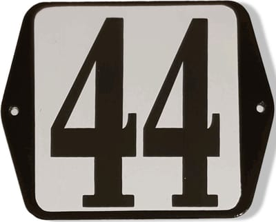 Huisnummer standaard nummer 44