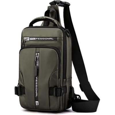 Nieuwe Heren Multifunctionele Borsttas Mode Casual Schoudertas Messenger Bag Duurzame Outdoor Kleine Rugzak.