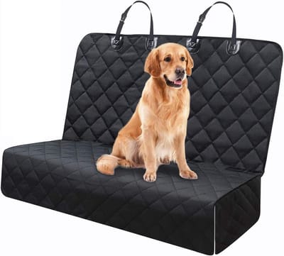 Autostoelhoes voor hond, hondenhangmat met zitankers, waterdicht, krasbestendig en antislip, duurzaam, gemakkelijk schoon te maken, past op alle auto's (vrachtwagen/SUV/JEEP Etc, 137 x 124,5