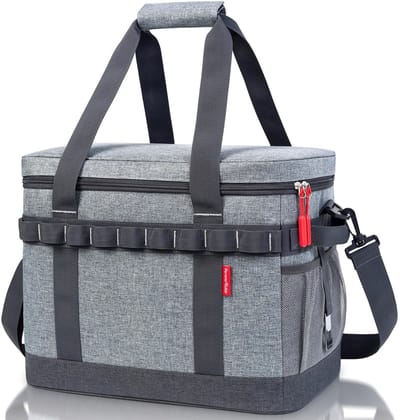 Dailygoods- Koeltas 30L - Inklapbare Koeler - Lichtgewicht Iskist - Geïsoleerde Thermotas - Draagbaar voor Camping - 12 Uur Koeling - Koelbox