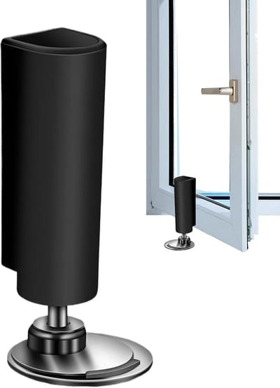 Magneet Deurstopper - Vloerhouder - Veilige Deurpositionering - Zonder Boren - 11x5x5 cm - Zwart
