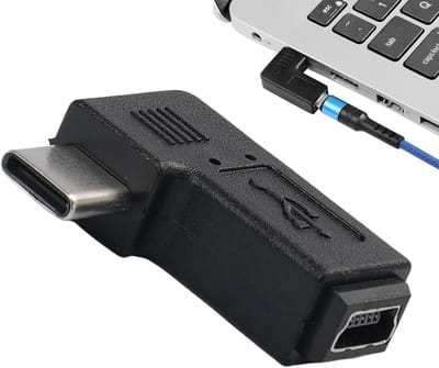 USB Adapter Hoek - Converter Connector - Data Overdracht - 90 Graden Ontwerp - Compact Formaat - Zwart