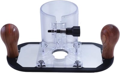 Palm Router Trimmer - Hout Freesbasis - Houtbewerking Precisie - Ergonomische Houten Handgreep - 22 x 10 x 11 cm