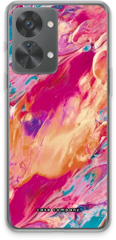 Case Company® - Hoesje geschikt voor OnePlus Nord 2T hoesje - Pastel Echoes - Soft Cover Telefoonhoesje - Bescherming aan alle Kanten en Schermrand