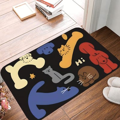 1PC Wild West Cowboy patroon Keukenvloerkleed Antislip Deurmat Pop design Badkamervloerkleed Badmat Tapijt voor Huis Wastafel Wasruimte Decor 400MMx600MM