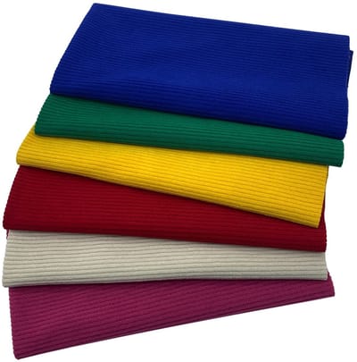 Dailygoods- Corduroy Stof Set van 6 - 47x47cm - Bekleding - Quiltingstoffen - Decoratie - DIY Artcraft