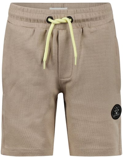 No Way Monday Jongens Short Wafel structuur zand maat 152
