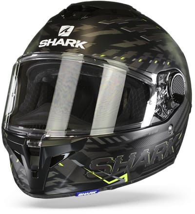 Shark Spartan Gt Bcl. Micr. E-Brake Mat Mat Black Yellow Anthracite KYA XL - Maat XL - Helm