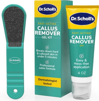Dr. Scholl’s Fast Acting Eeltverwijderaar Gel Kit – Professionele Salonformule - Snelle Eeltverwijdering - Zachte Voeten in Minuten