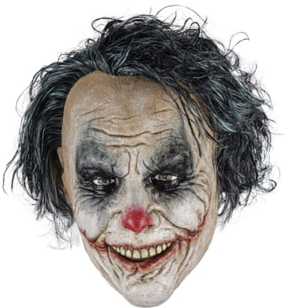Partychimp Eng Masker Clown Halloween Killer Clown Volledig Hoofdmasker Horror voor bij Halloween Kostuum Volwassenen Carnaval Halloween Masker Halloween Maskers Volwassenen - Latex - One size