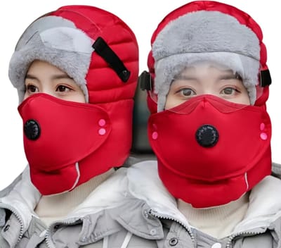 Nivard Oorwarmers - Oorverwarmers - Earmuffs - Ear Warmers - Dames - Heren - Volwassenen - Winter - Unisex - Rood - Met Bril