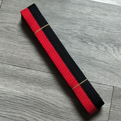 Katoenen Taekwondo Riem Uniform Zwart/Rood/Groen/Geel Karate Willekeurige Riem voor Volwassenen Kinderen 2.2 2.8M Kleurrijk 220cm black