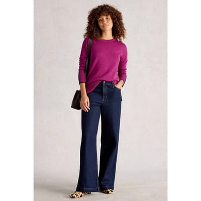 White Stuff Olive Jumper Dark Plum Taglia: 10 | Maglioni a maglia Outlet | Donna | Magenta