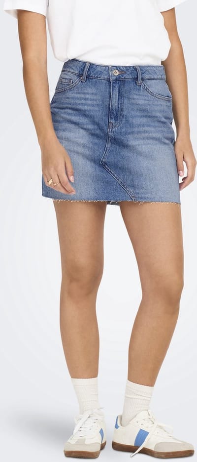 ONLY - ONLSKYLAR SHORT SKIRT RW AZ DNM - Dames - Rokken